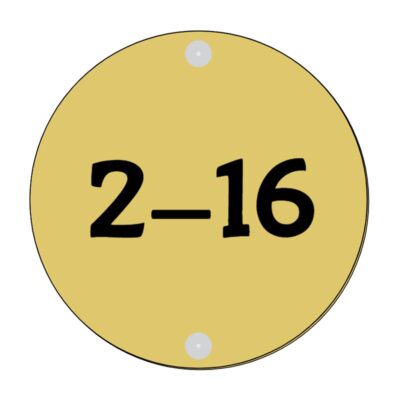 Rond huisnummerbord 15 cm – strak, weerbestendig en modern voor buitengebruik