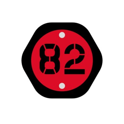 Laser uitgesneden huisnummerbord met RVS afstandhouders – 16x15 cm
