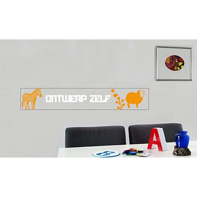 Muurdecoratie 20x120 cm van acrylaat