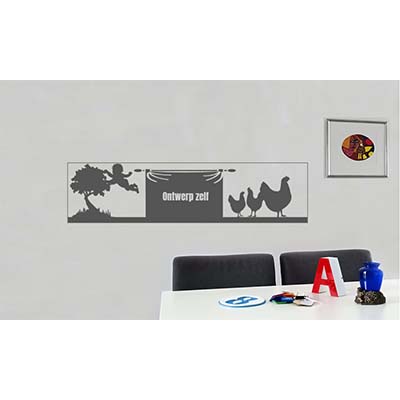 Muurdecoratie 30x120 cm van acrylaat