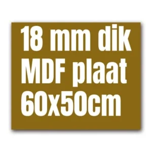 MDF 18mm freesletters 60x50cm voor logo's en belettering op maat.